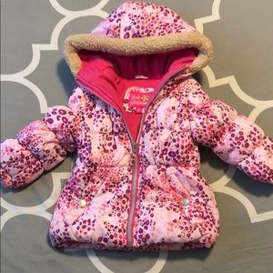pink platinum girls winter coat